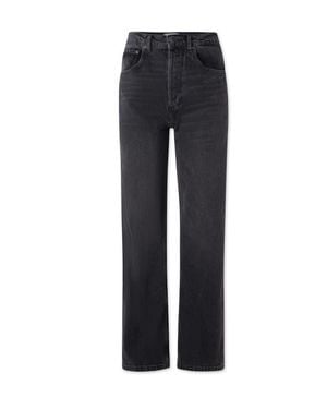 Boyish The Ziggy Straight Leg High Rise Jeans - Black