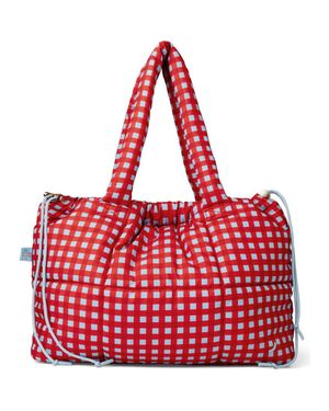 The Somewhere Co. Marshmallow Midi Tote Bag - Red