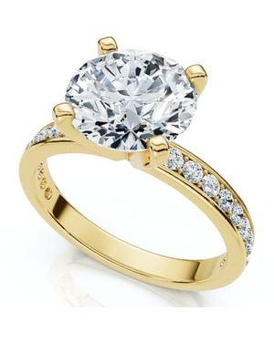 Bliss Diamond Certified 2 1/4Ct Karthy Diamond Engagement Ring 14K Or Platinum Lab Grown - Metallic