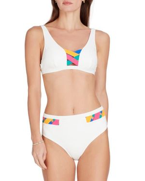 VALIMARE Martinique High Waist Bikini Bottom - White