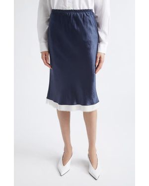 Maria McManus Bias Ribbon Midi Skirt - Blue