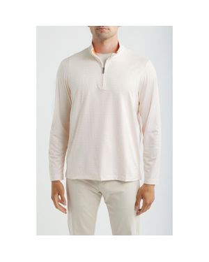 Johnston & Murphy Xc+ Performance Game Day Quarter-Zip Pullover - White