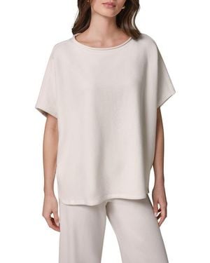 Donna Karan Cotton French Terry T-Shirt - White