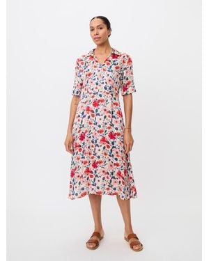 Masai Collared Midi Shirt Dress - White