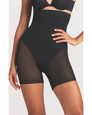 Skims Powermesh Zoned High Waisted Shorts - Black