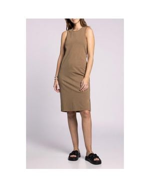 Thread & Supply Kendari Sleeveless Cotton Dress - Brown