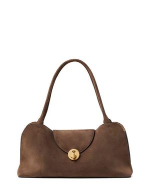 Versace Medium Leather East/West Shoulder Bag - Brown