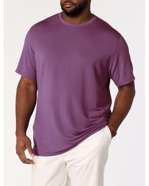 Oak Hill by DXL Big & Tall Luxury T-Shirt - Purple