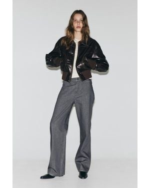 H&M Straight High Jeans - Gray