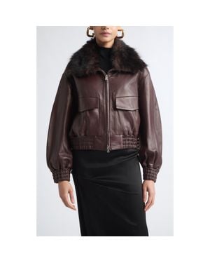 Nour Hammour Ellery Leather Jacket - Black