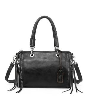 Old Trend Lily Genuine Leather Classic Heritage Satchel - Black
