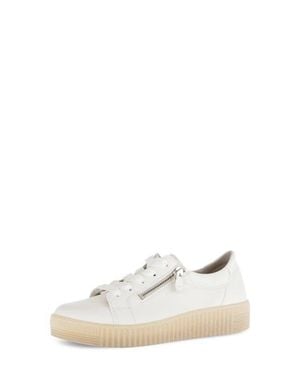 Gabor 83.334 Zip Platform Sneaker - White