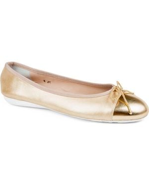 Paul Mayer Best Cap Toe Ballet Flat - Natural