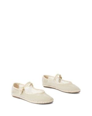 Therapy Australia Alicante Round Toe Mary Jane Ballet Flats - White