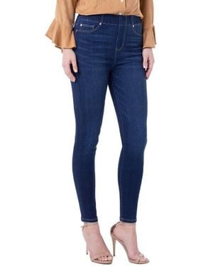 Liverpool Jeans Company Chloe High Waist Pull-On Ankle Skinny Jeans - Blue