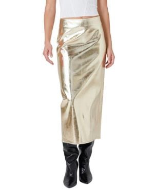 Endless Rose Foil Maxi Skirt - Natural