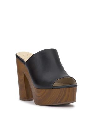Jessica Simpson Shelbie Platform Slide Sandal - Black