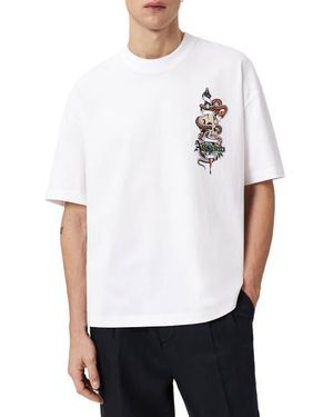 AllSaints Blade Graphic Cotton T-Shirt - White