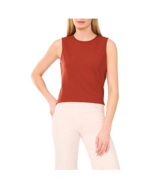 Halogen® Diagonal Stripe Knit Tank - Red