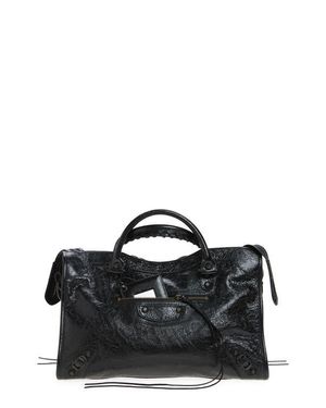 Balenciaga Medium Le City Leather Satchel - Black