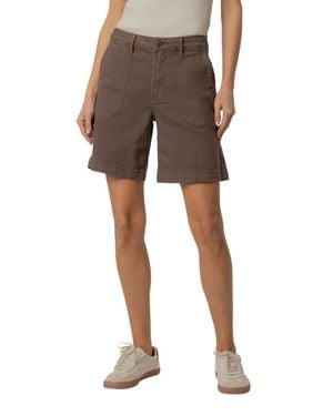 Kut From The Kloth Hailey High Waist Denim Bermuda Shorts - Brown