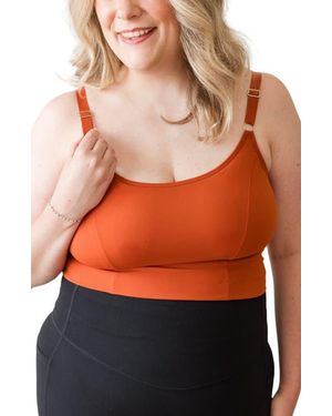 Davin & Adley Busty Size Amelia Pumping And Nursing Crop Cami - Orange