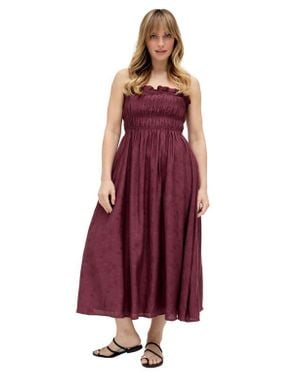Raffya Marie All Over Jacquard Mini Dress - Purple