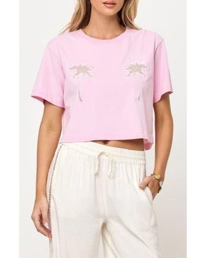 LSPACE Core Cover-Up T-Shirt - Pink