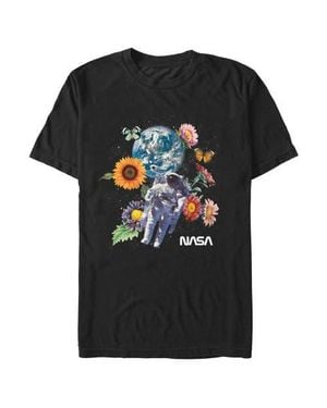 NASA Floral Astronaut - Black