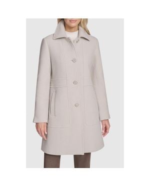 Andrew Marc Emmeline Wool Blend Coat - Gray