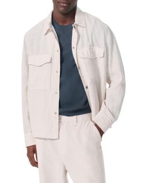 Rag & Bone Angus Linen Shirt Jacket - White