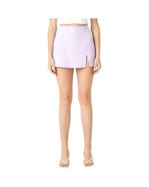 Endless Rose Side Slit Skort - White