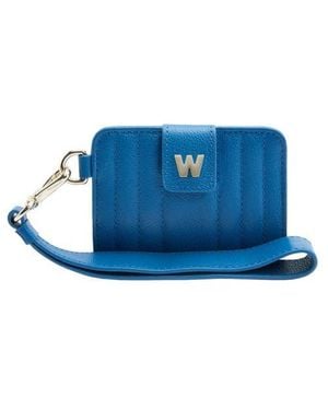 Wolf Mimi Credit Card Holder With Wristlet - Blue
