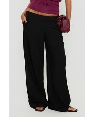 Princess Polly Khane Wide Leg Pants - Black