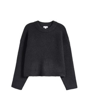 TOPSHOP Chenille Sweater - Black