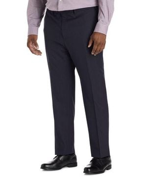 JV Reflex Big & Tall Graph Check Suit Pants - Blue