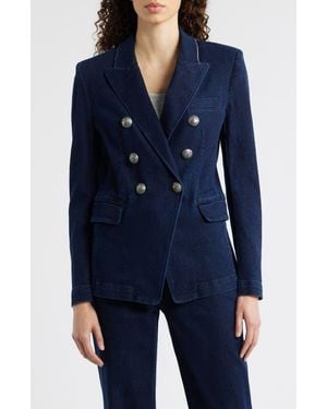 Kobi Halperin Cera Double Breasted Denim Jacket - Blue
