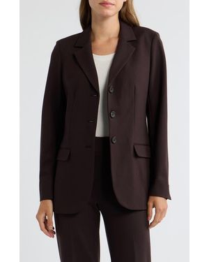 Anne Klein Three Button Blazer - Black