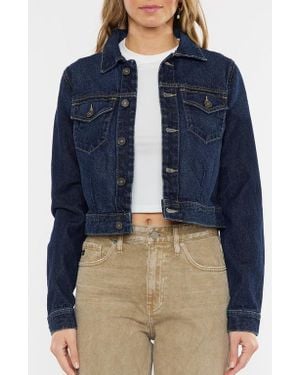 Kancan Westlyn Cropped Jacket - Blue