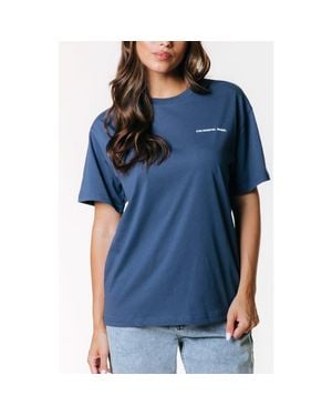 Colourful Rebel Sand And Dust Tour Loosefit Tee - Blue