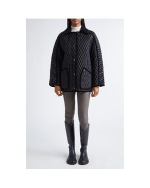 Burberry Herringbone High Waist Jodhpurs - Gray