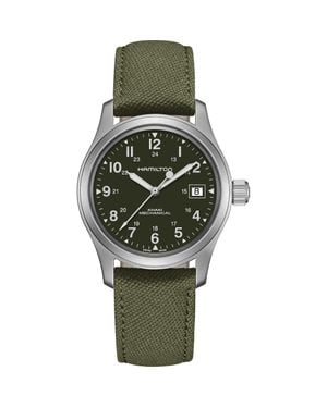 Hamilton Khaki Field Canvas Strap Watch, 40Mm - Green