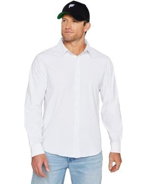 Fabletics The Don Long Sleeve Button Up - White