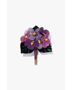 Helena Simon The Cluster Floral Brooch - Pink