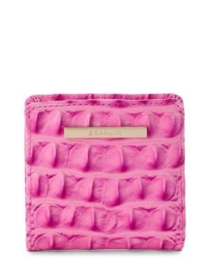 Brahmin Jane Embossed Leather Bifold Wallet - Pink