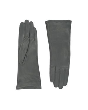 Agnelle Christina Cashmere Lined Midlength Lambskin Glove - Brown