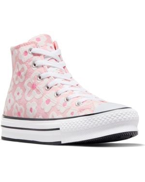 Converse Kids' Chuck Taylor All Star Eva Lift High Top Sneaker - White