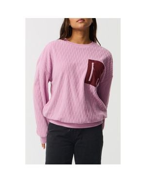Rip Curl Jacquard Sweatshirt - Pink