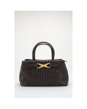 Prologue Shoes Verona Woven Handle Bag - Black