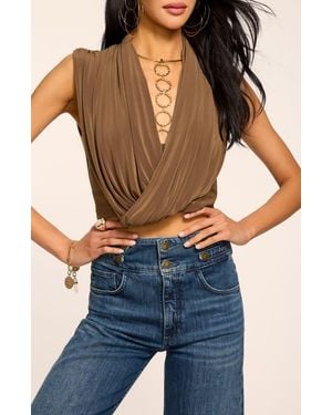 Ramy Brook Evie Crossover Tank - Blue